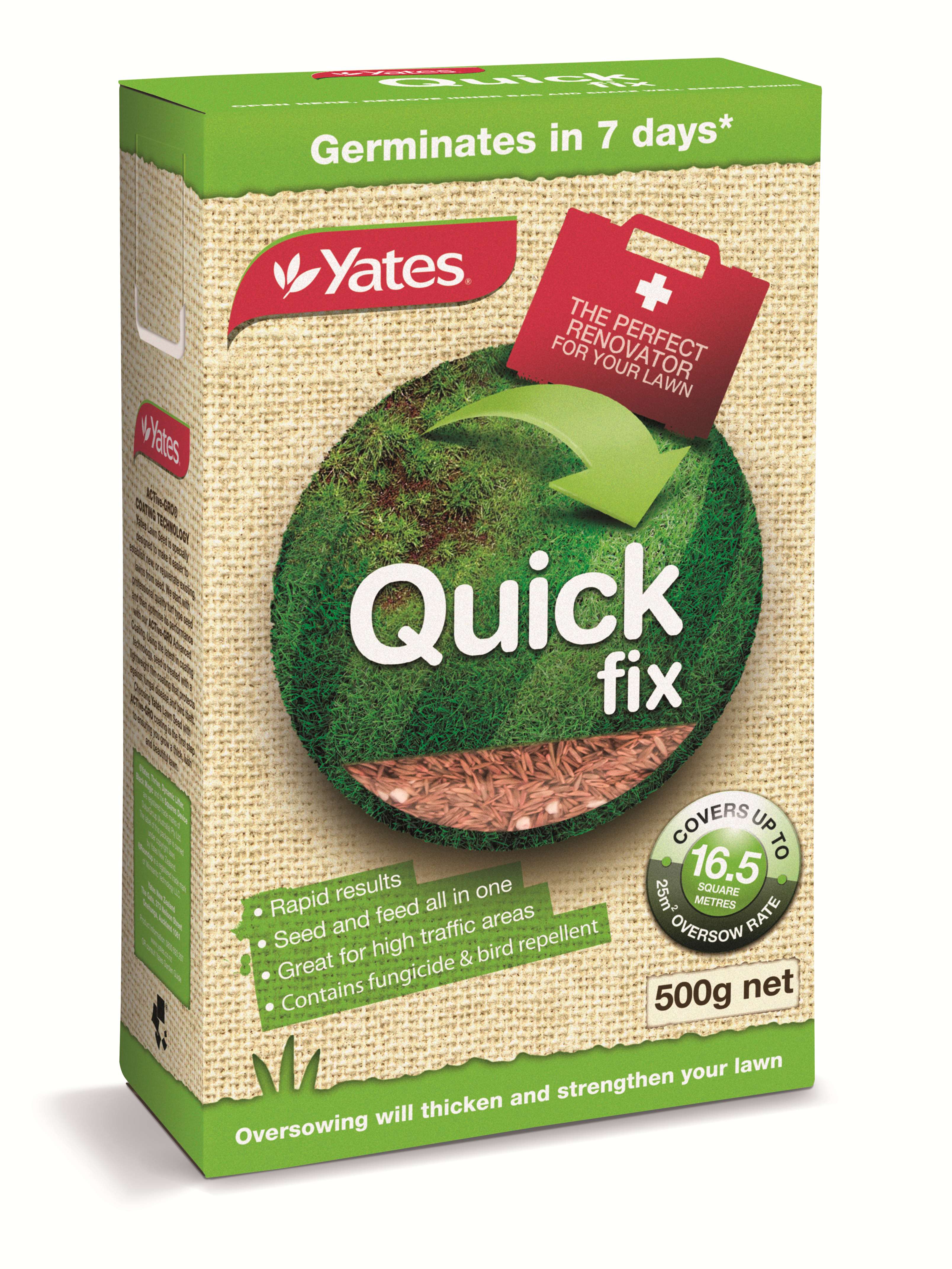 54340 Yates Quick Fix Lawn Seed & Fertiliser 500G