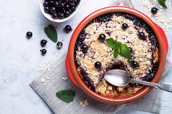 Blackcurrant Crumble