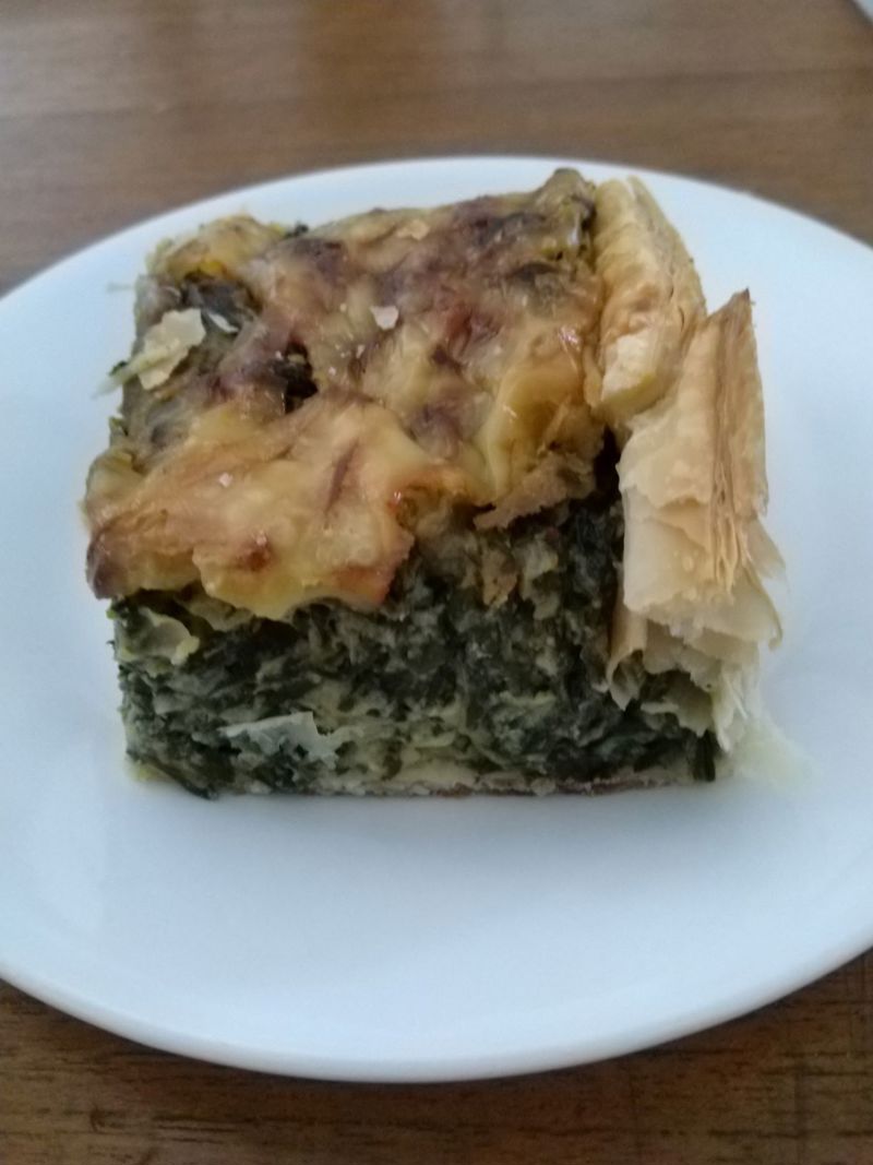 Spinach Pie with Rice Crust – Gluten Free