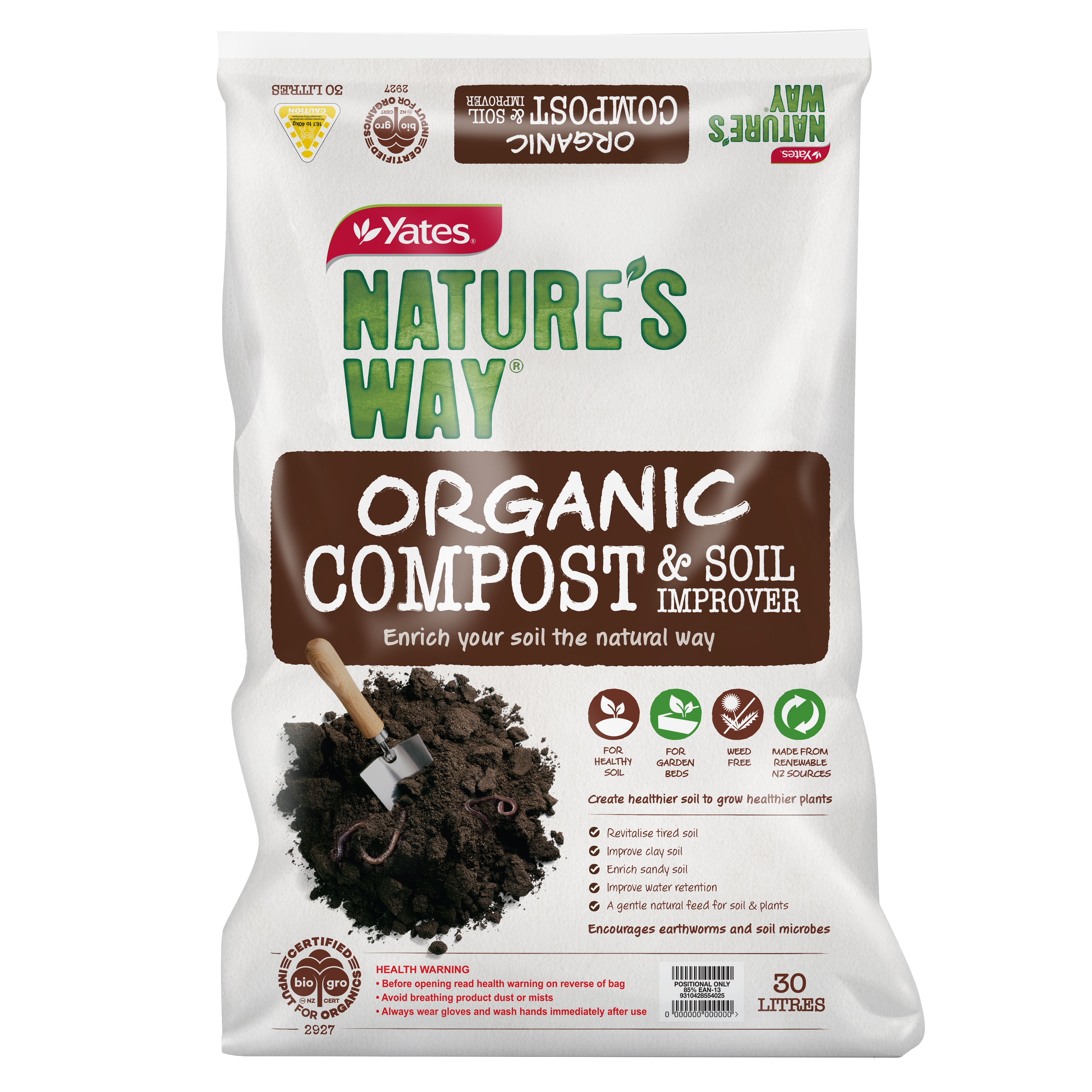 Yates Nature's Way Organic Compost & Soil Improver