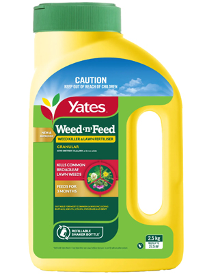 Yates Weed'n'Feed Weed Killer and Lawn Fertiliser Shaker