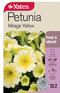56165 Seed Petunia Mirage Yellow YATES