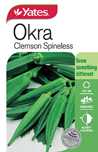 52171 Yates Vege Okra Clemson Spineless Packet Seed