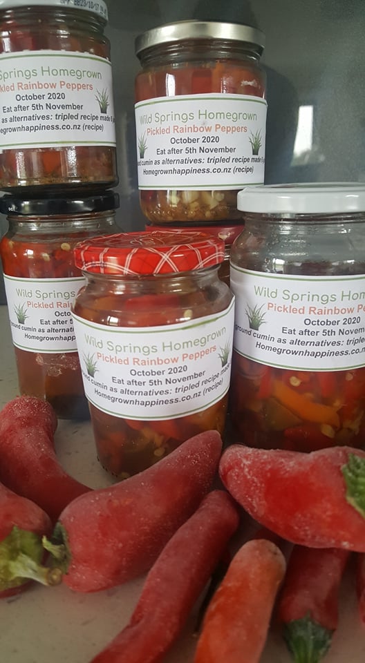 Pickled Rainbow Peppers