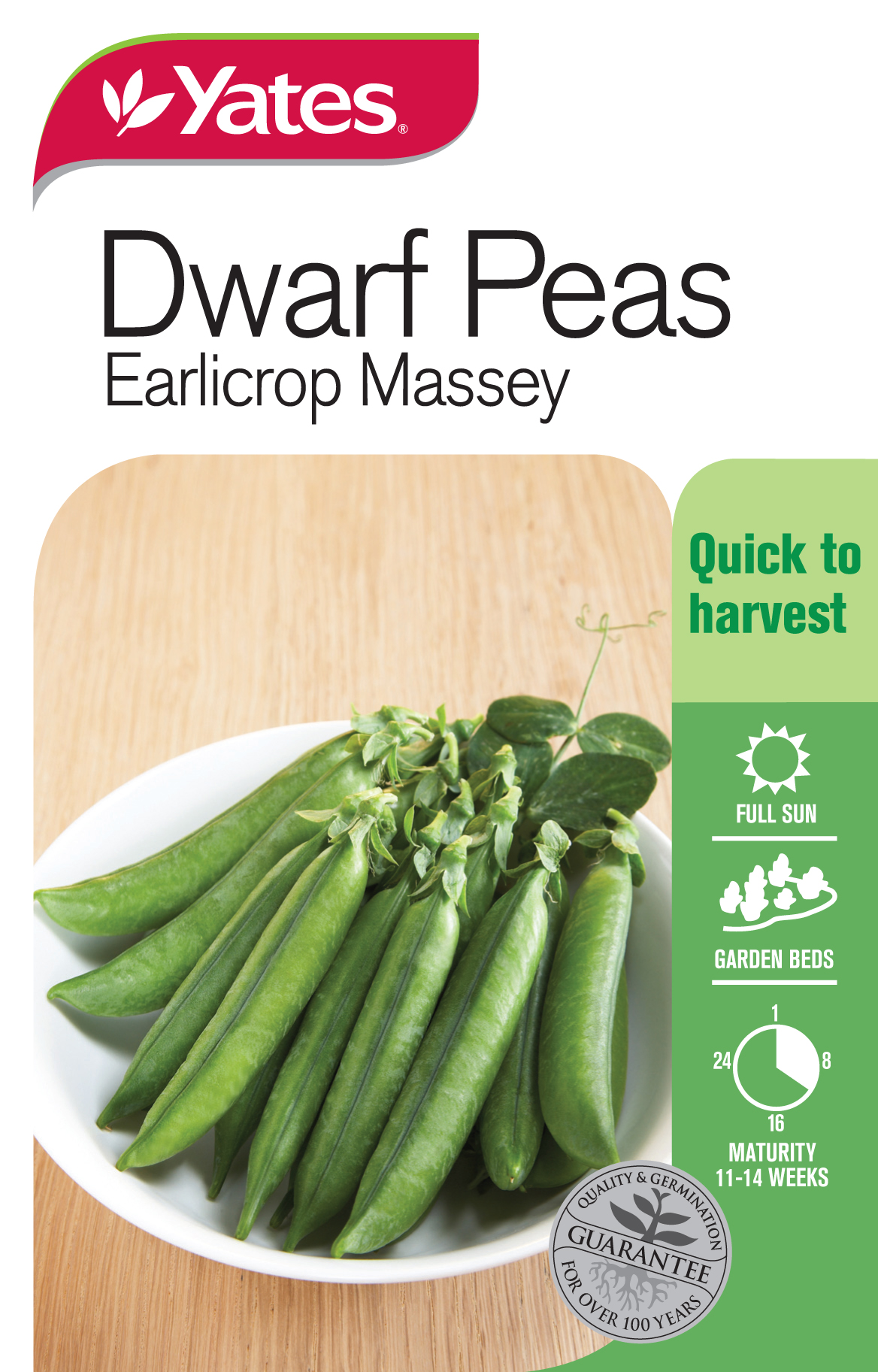Peas 'Earlicrop Massey'