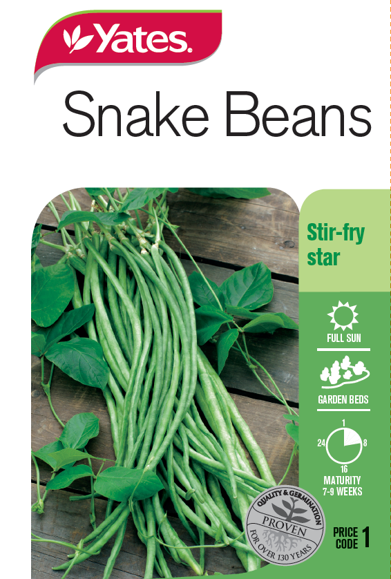 55487 Yates Vege Snake Bean Packet Seed