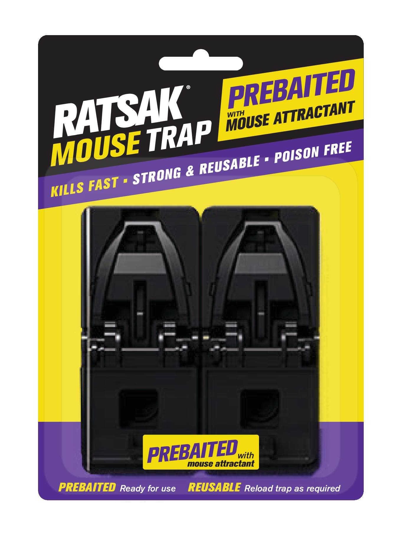 RATSAK Pre-Baited Mouse Trap