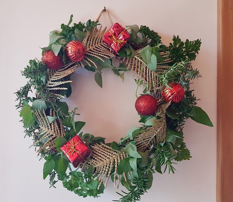 Herb wreath (I keep it in the kitchen)