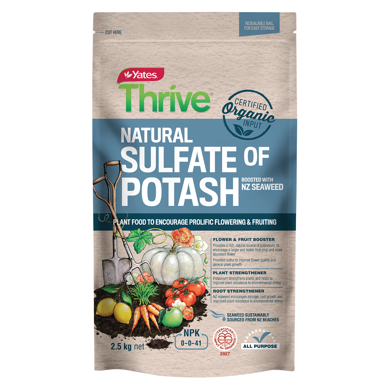 Yates Thrive Natural Sulfate of Potash with Seaweed