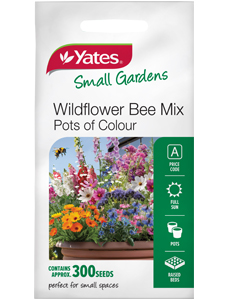 Yates Wildflower Bee Pots Colour Mix Pkt