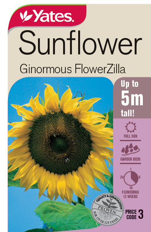 55339 Yates Flwr Sunflower Flowerzilla Packet Seed