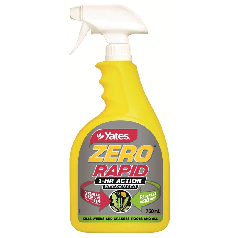 Yates Zero Rapid 1-Hour Action Weedkiller - Ready to Use