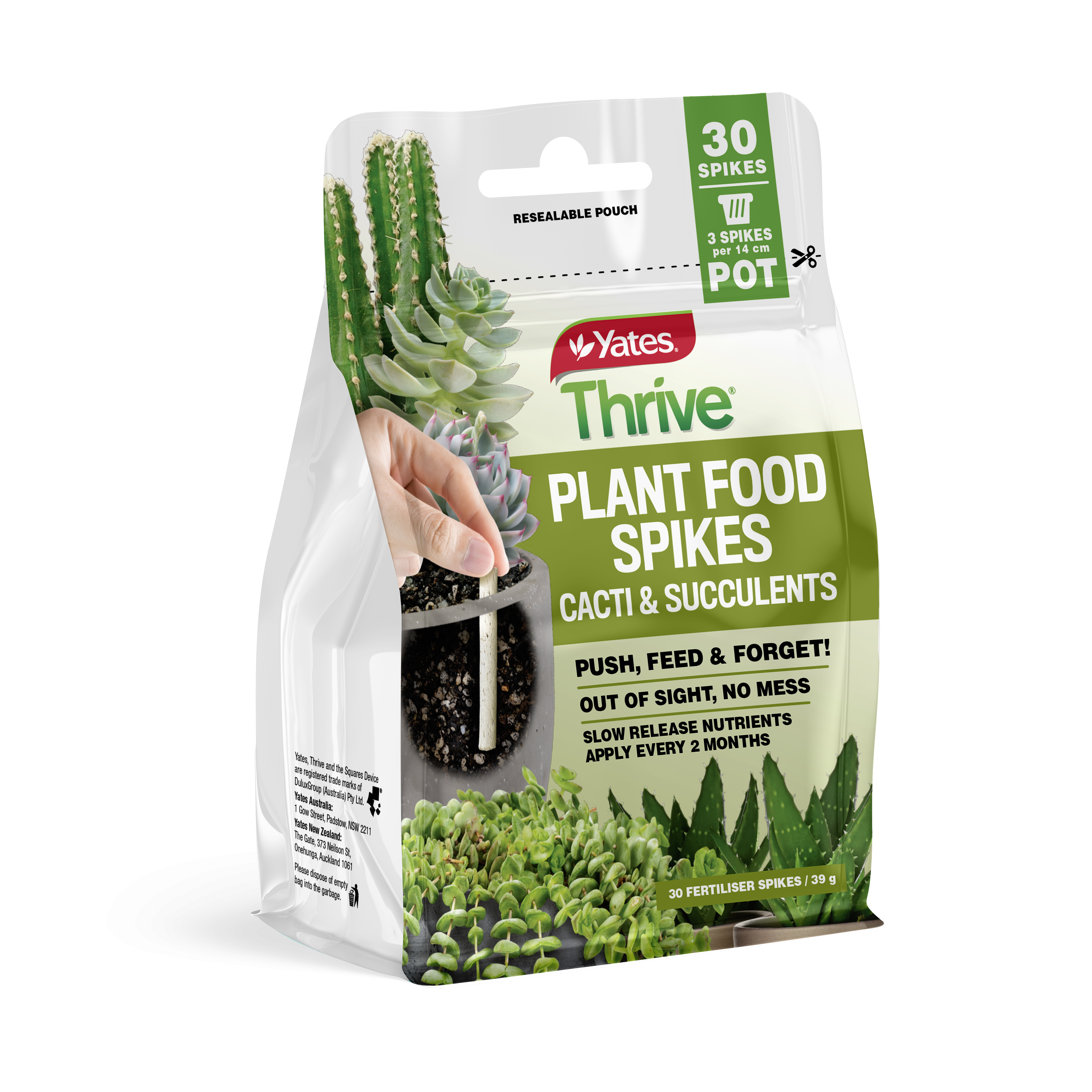 Yates Thrive Plant Food Spikes Cacti & Succulents