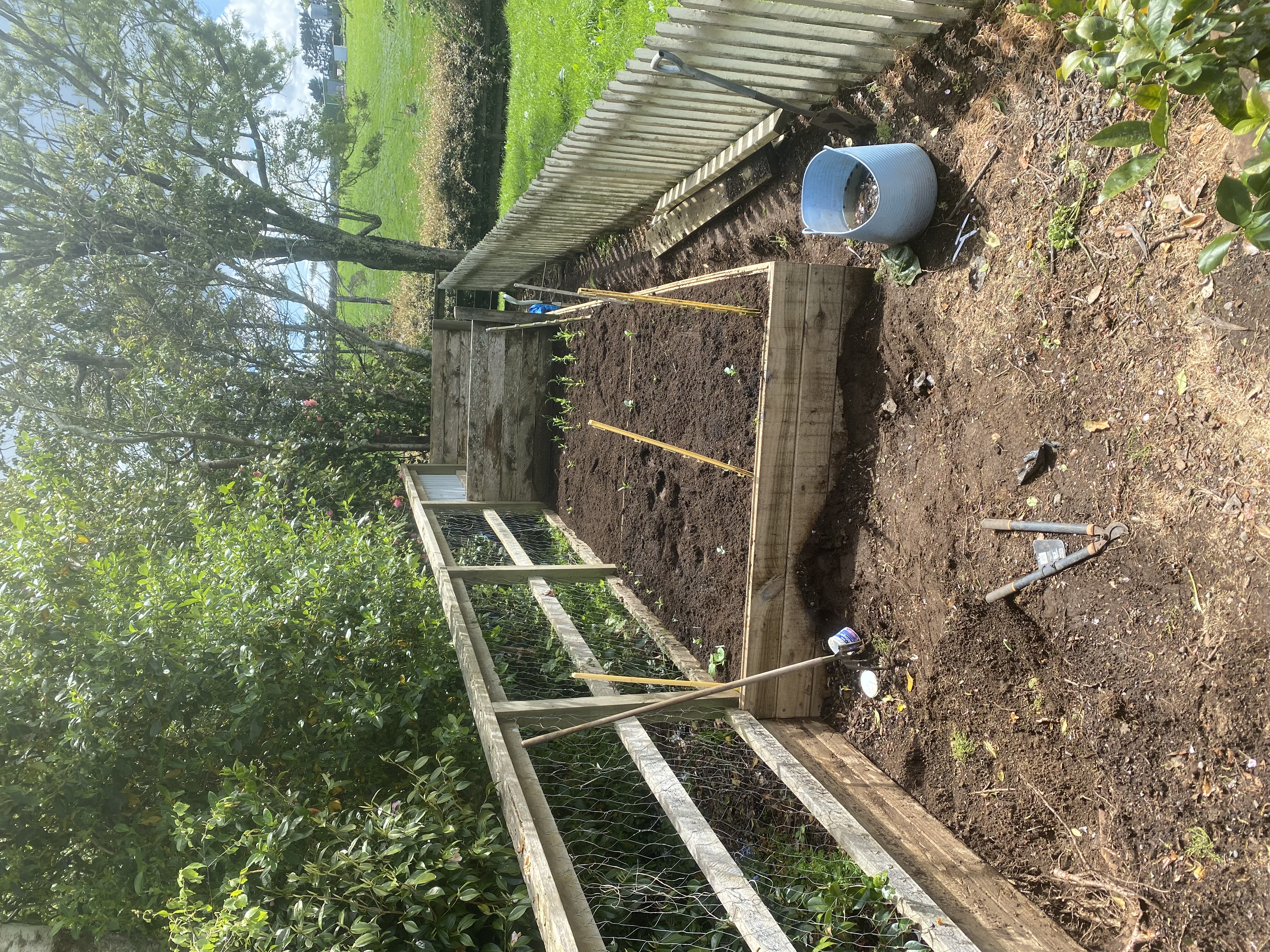 Garden bed nearly updated