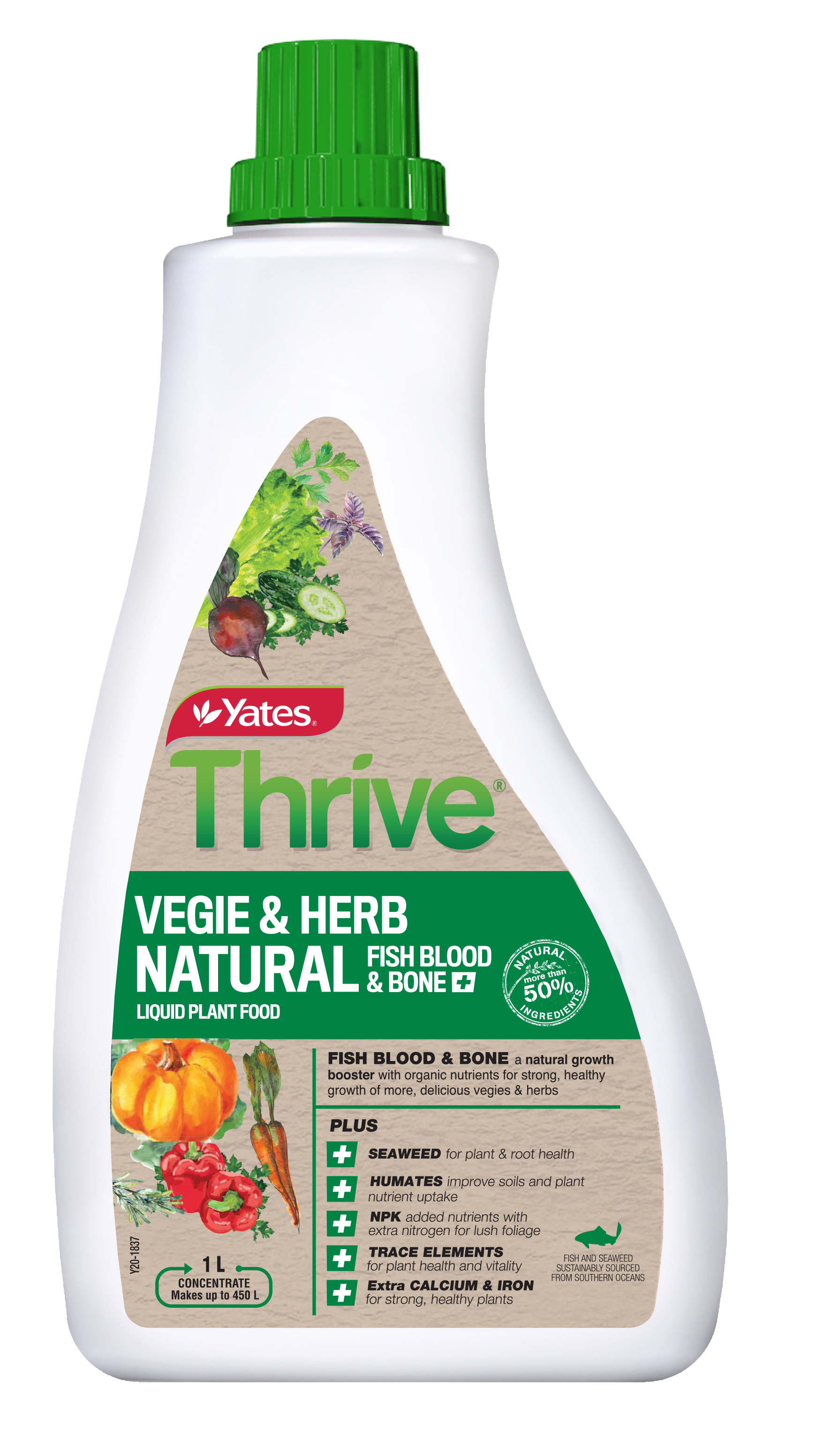 Yates Thrive Natural Vegie & Herb Plant Food Concentrate
