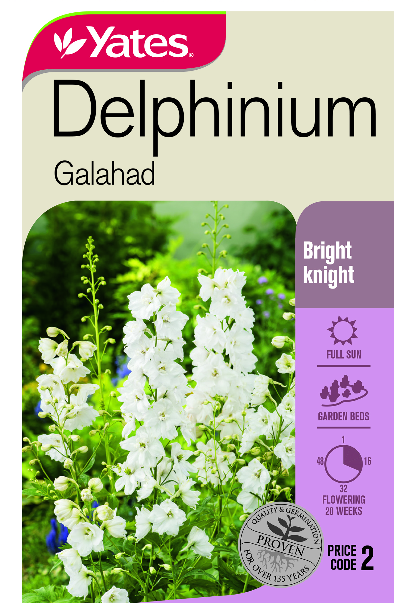 56159 Seed Delphinium Galahad YATES