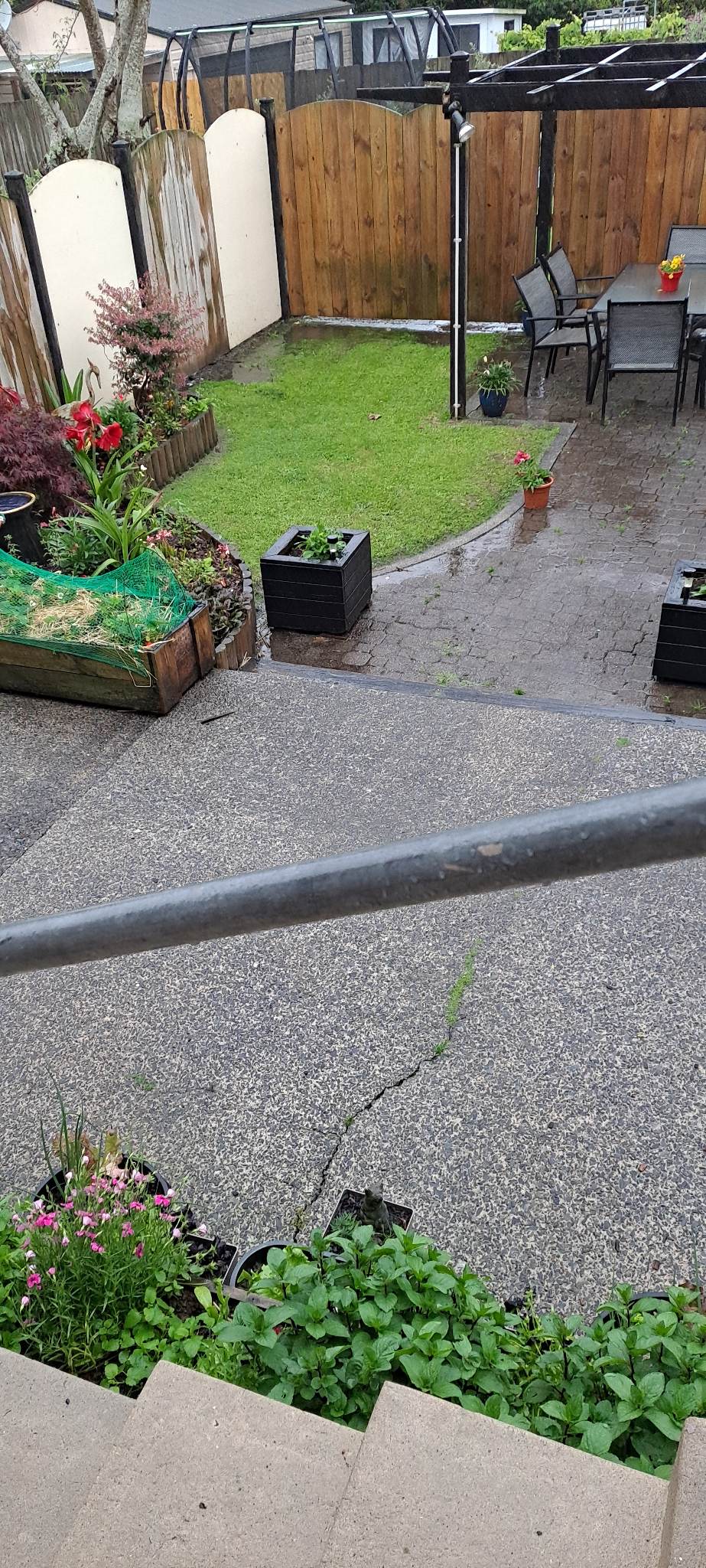 And the rain came back the very next day....