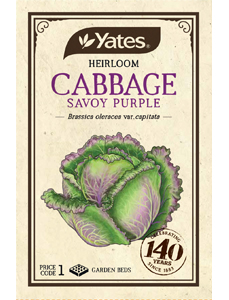 Yts Heirloom Cabbage Savoy Purple Pkt